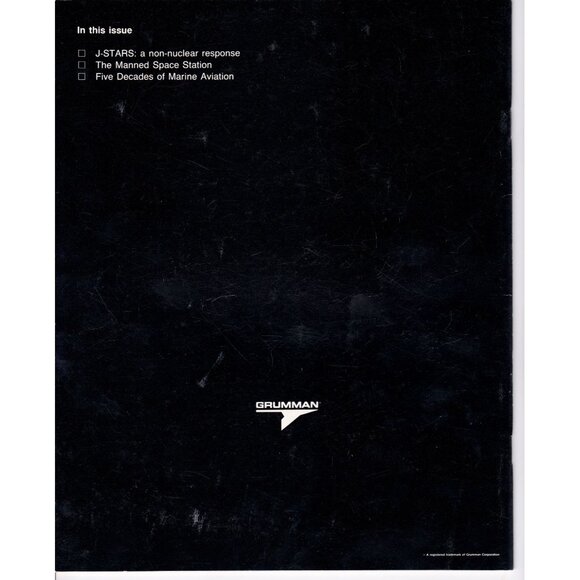 Horizons Magazine Vol. 21 No. 1 1985 Grumman Space Station Marine Aviation - Picture 8 of 9